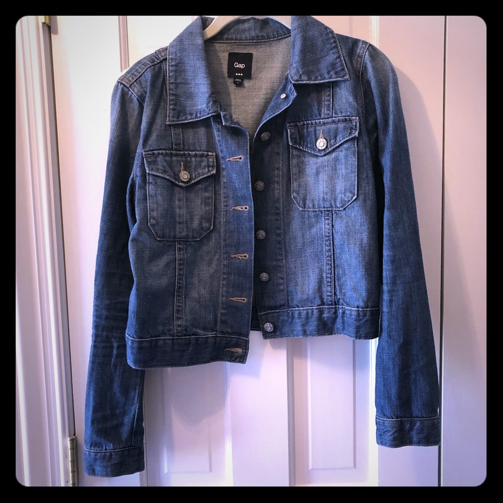 Crop jean jacket